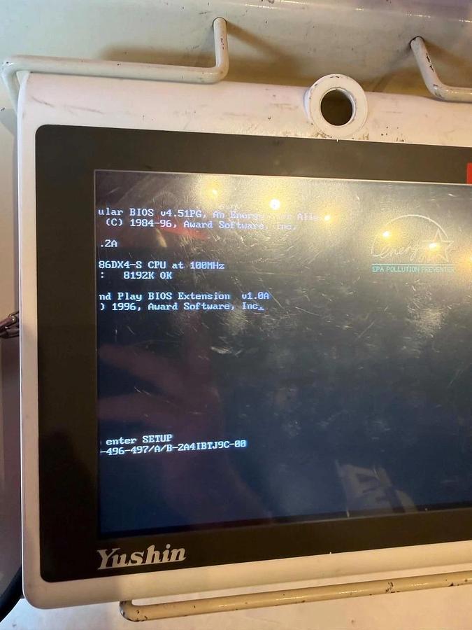 Used Yushin Touchscreen Robotic Teach Pendant Computer F8342370 *READ*