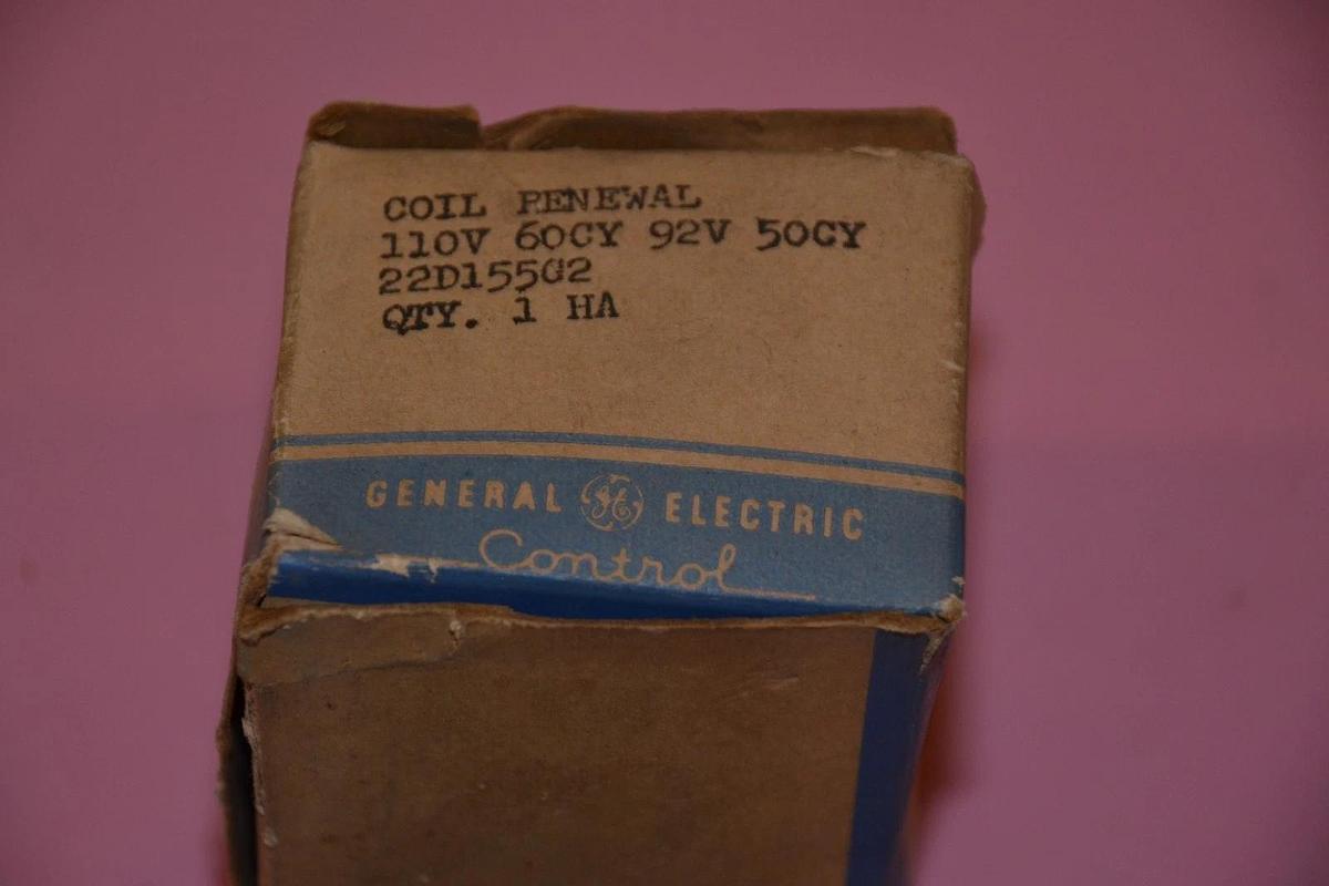 GENERAL ELECTRIC COIL 22D155G2 110 V 60CY92V 50CY NEW