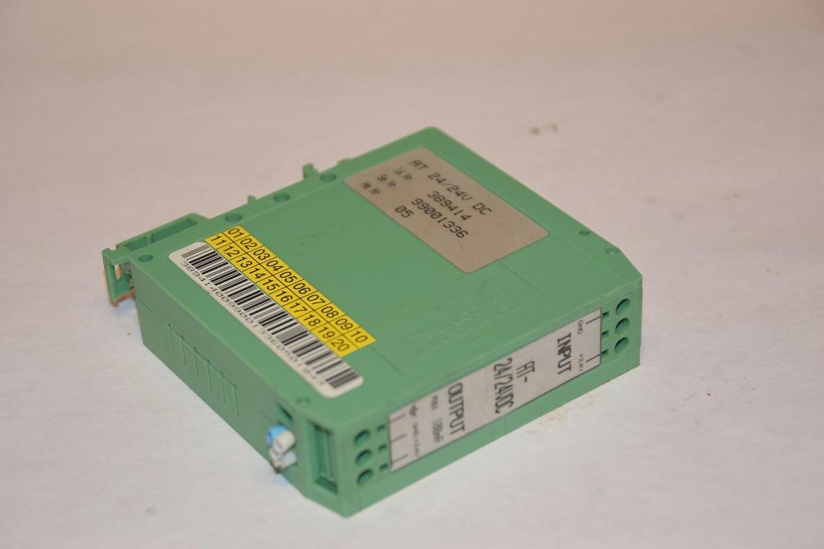 Used PHOENIX CONTACT AT 24/24VDC AT-24/24VDC 389414 99001336 I/O MODULE