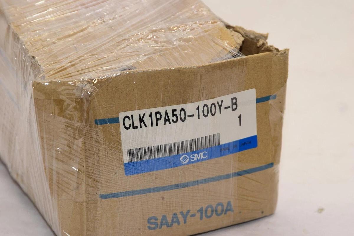 (NEW) SMC CLK1PA50-100Y-B Pneumatic Cylinder With Clamp