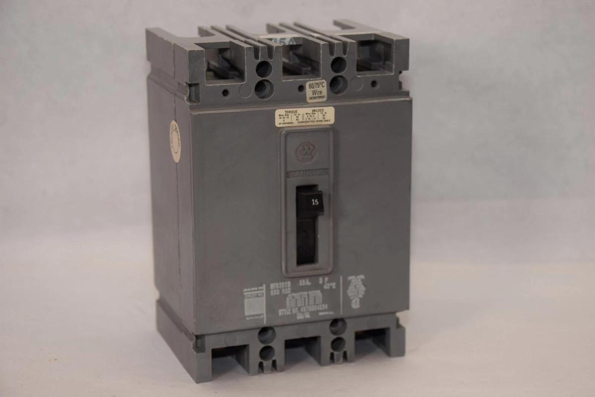 (NEW) WESTINGHOUSE HFB3015 15A 3Pole 600Vac Circuit Breaker