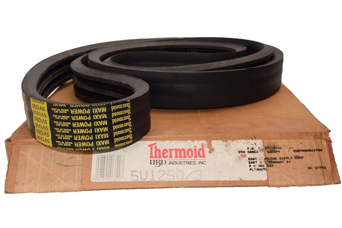 THERMOID 5V1250/3 3/5V1250 3-Rib Maxi Power Belt *Made in USA* (NEW)