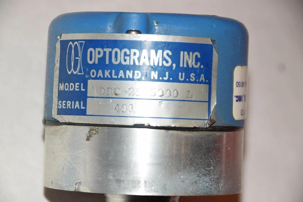 Used Optograms Inc.  Rotary Encoder DRC-29-5000L  DRC295000L  DRC 29 5000 L