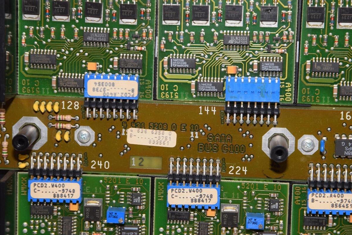 Used SAIA PCD2.C100 Bus Module *Missing Cover*