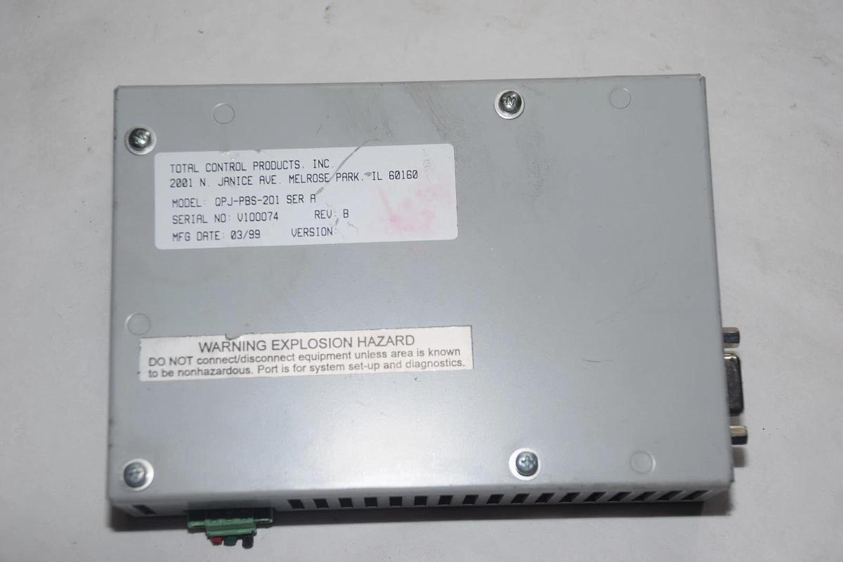 Used TOTAL CONTROL PRODUCTS QPJ-PBS-201 QPJPBS201 SER A COMMUNICATION MODULE