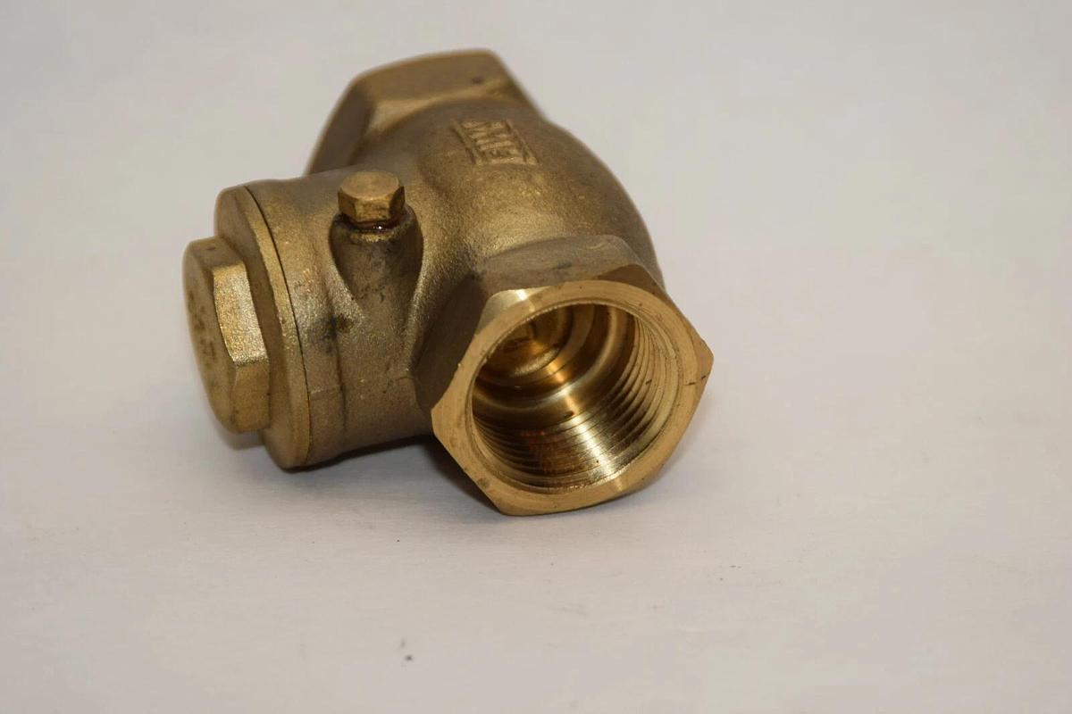 (NEW) RWV 3/4" 200 WOG Brass Swing Check Valve Threaded