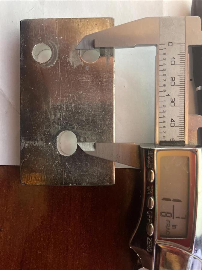 Used Copper Bus Bar 3-1/2" x 2" x 3/8"