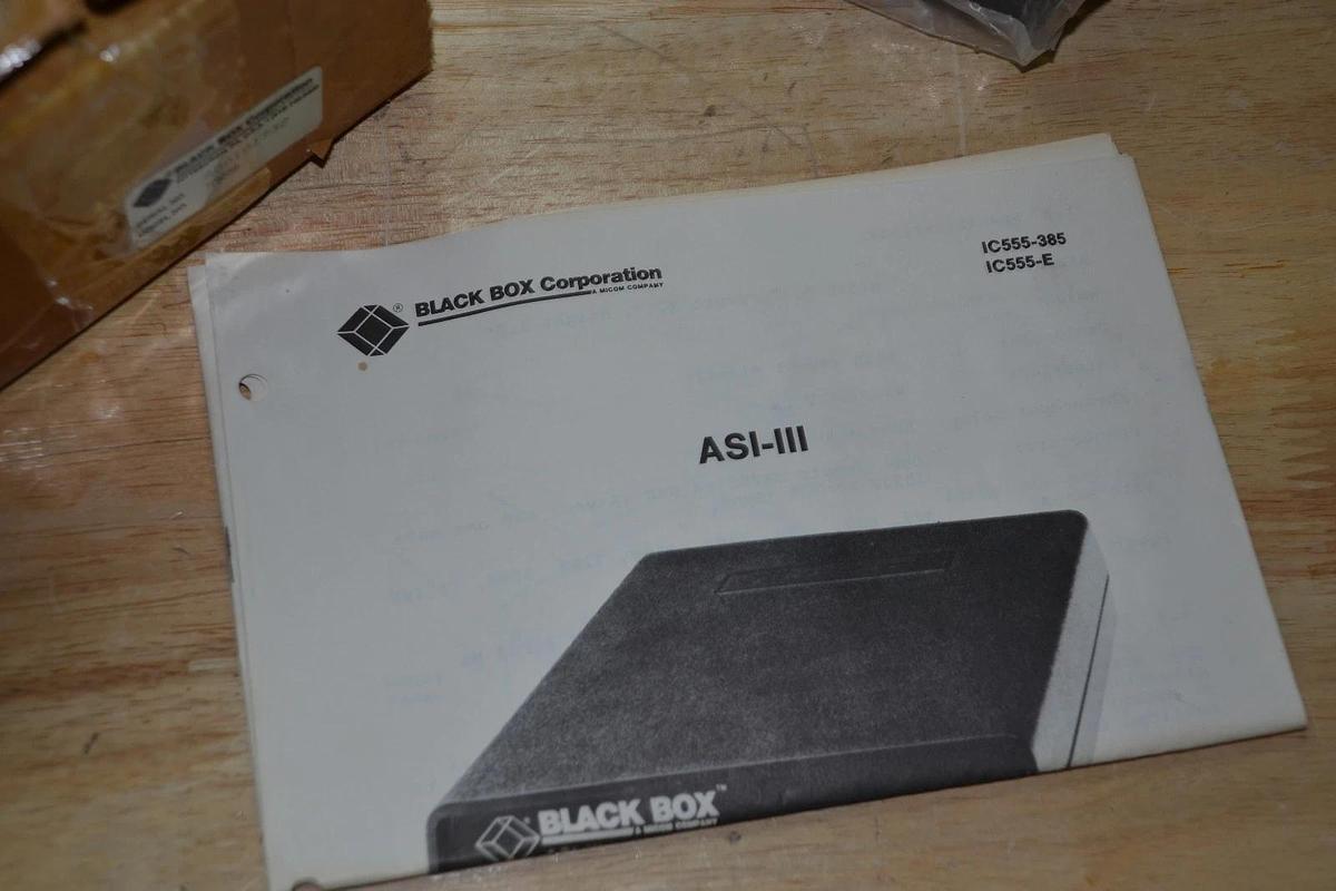 BLACK BOX CORPORATION ASI-III  IC555B POWER SUPPLY NEW