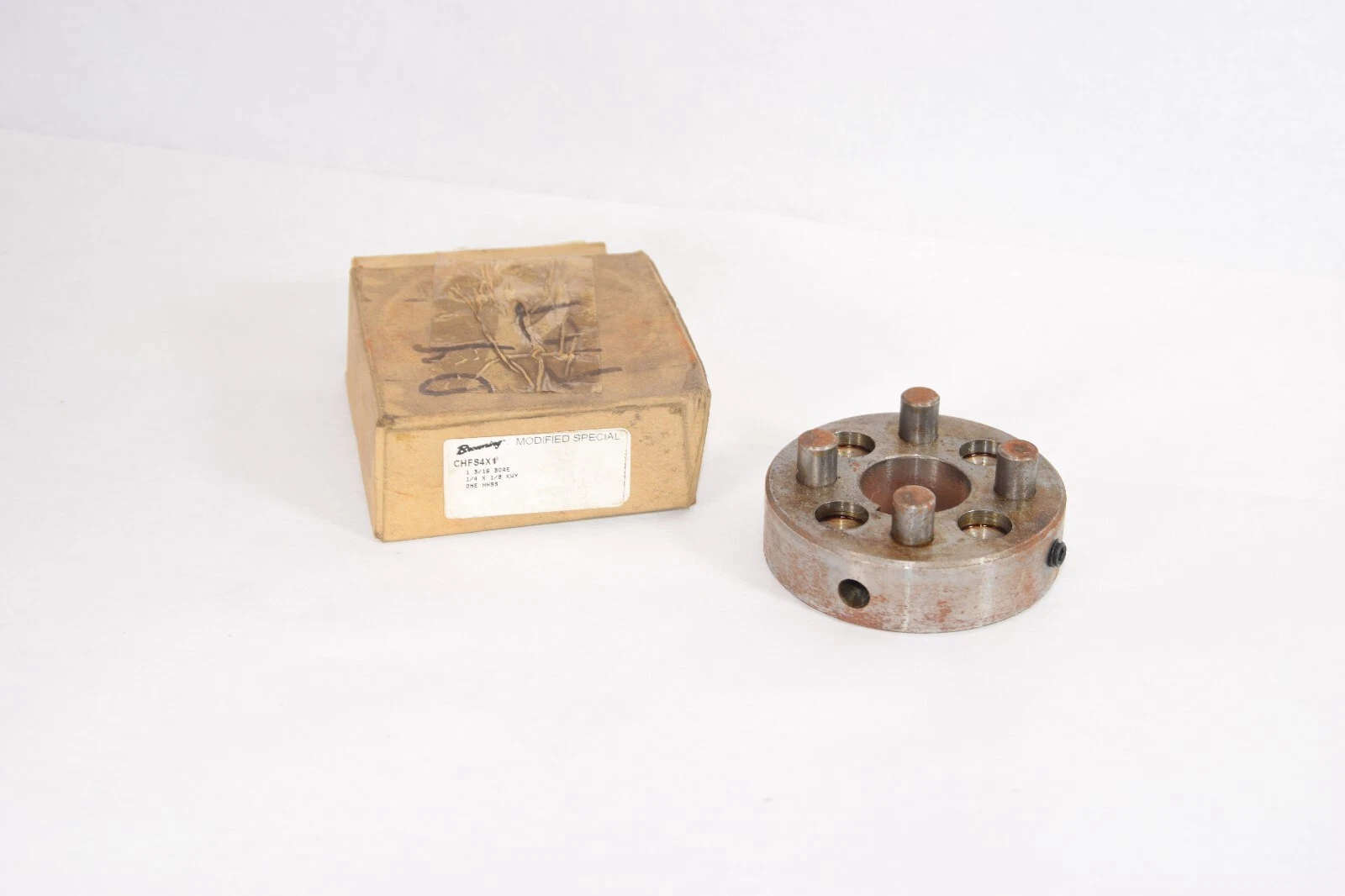 (NEW) BROWNING CHFS4X1 1-3/16" Bore 1/4" x 1/8" Kwy Flex Coupling Hub