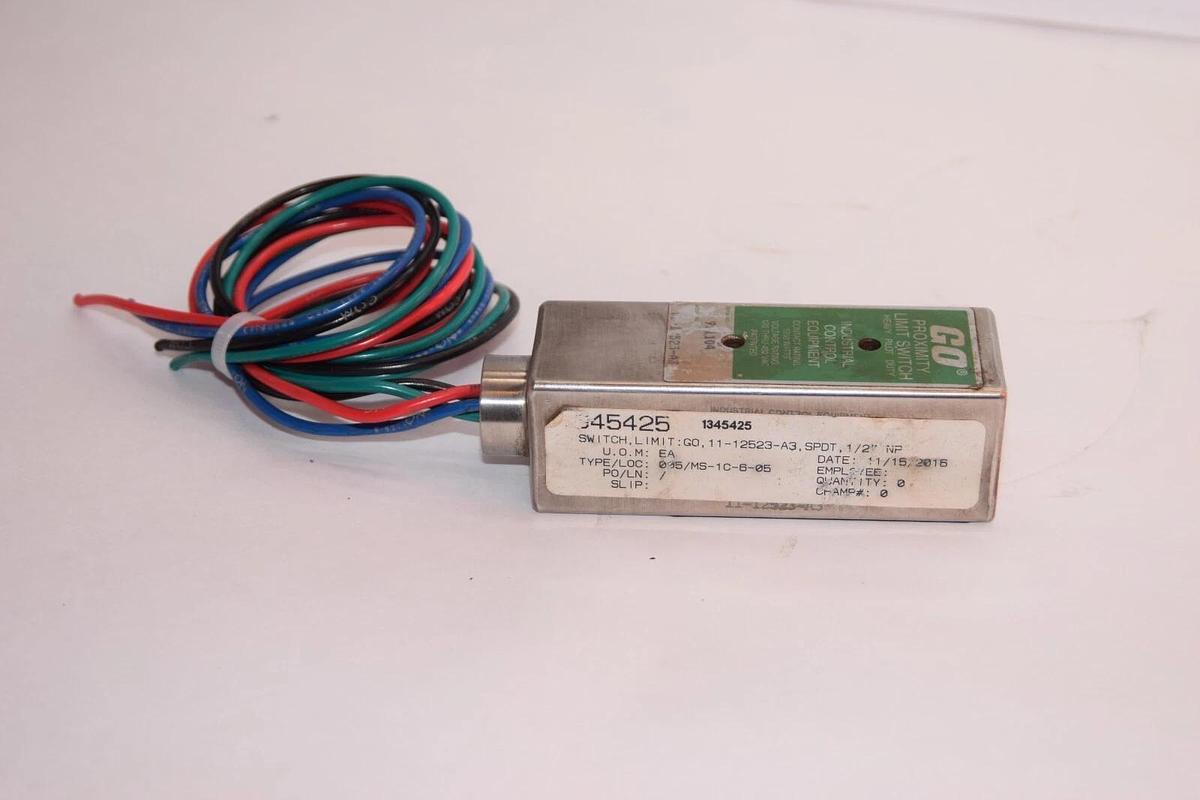 Used TOPWORX GO 11-12523-A3 1112523A3 1/2" Proximity Limit Switch
