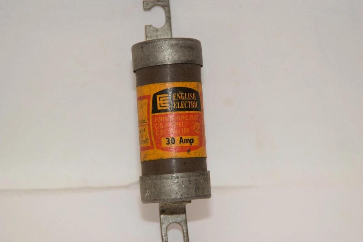 (NEW) ENGLISH ELECTRIC CIA 30 30A 30 Amp 600V Bolt On Fuse