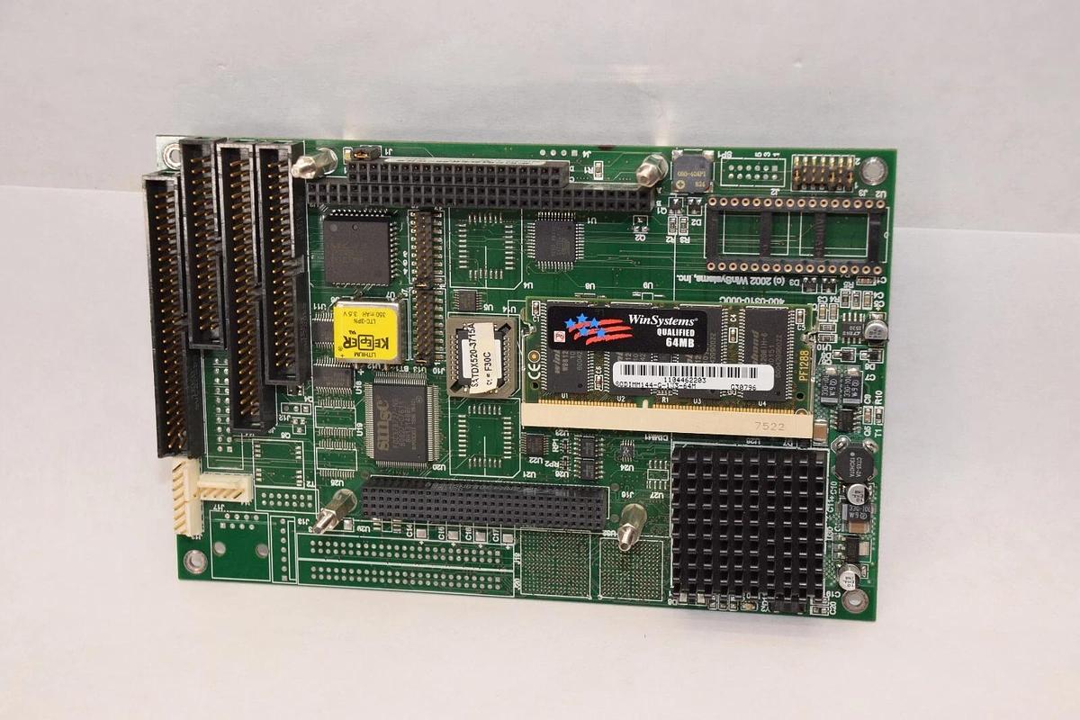 Used WINSYSTEMS SAT-520-PLUS Rev C , 400-0310-000C Circuit Board W 64MB Memory Board