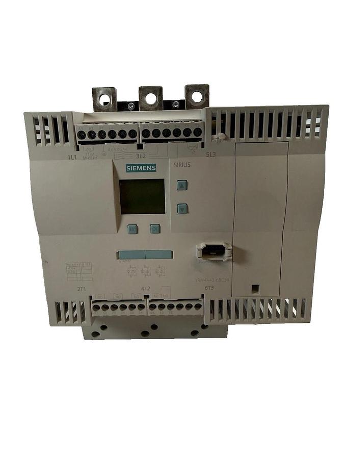 Used Siemens AC Semiconductor Motor Starter 3RW4443-6BC34 SIRIUS 115vac