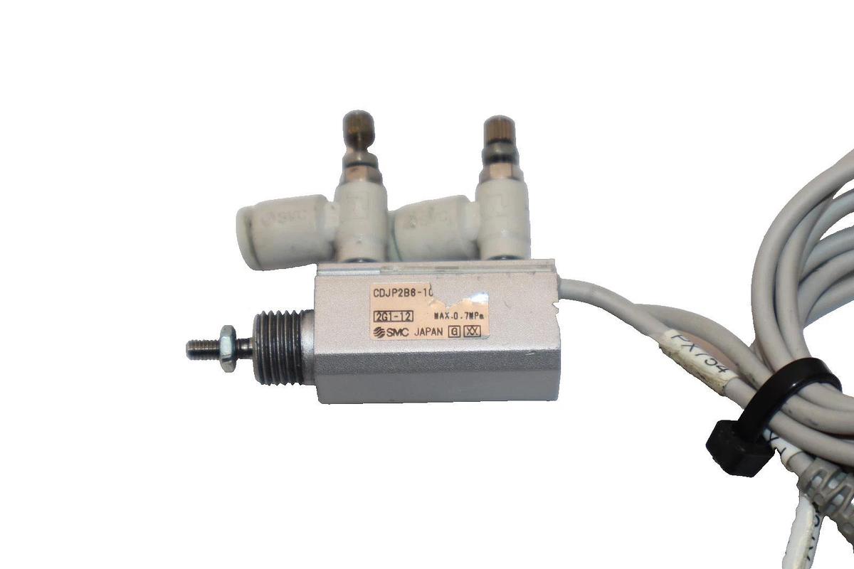 Used SMC CDJP2B6-10D , CDJP2B610D 0.7MPa Miniature Pneumatic Air Cylinder (Lot of 4)