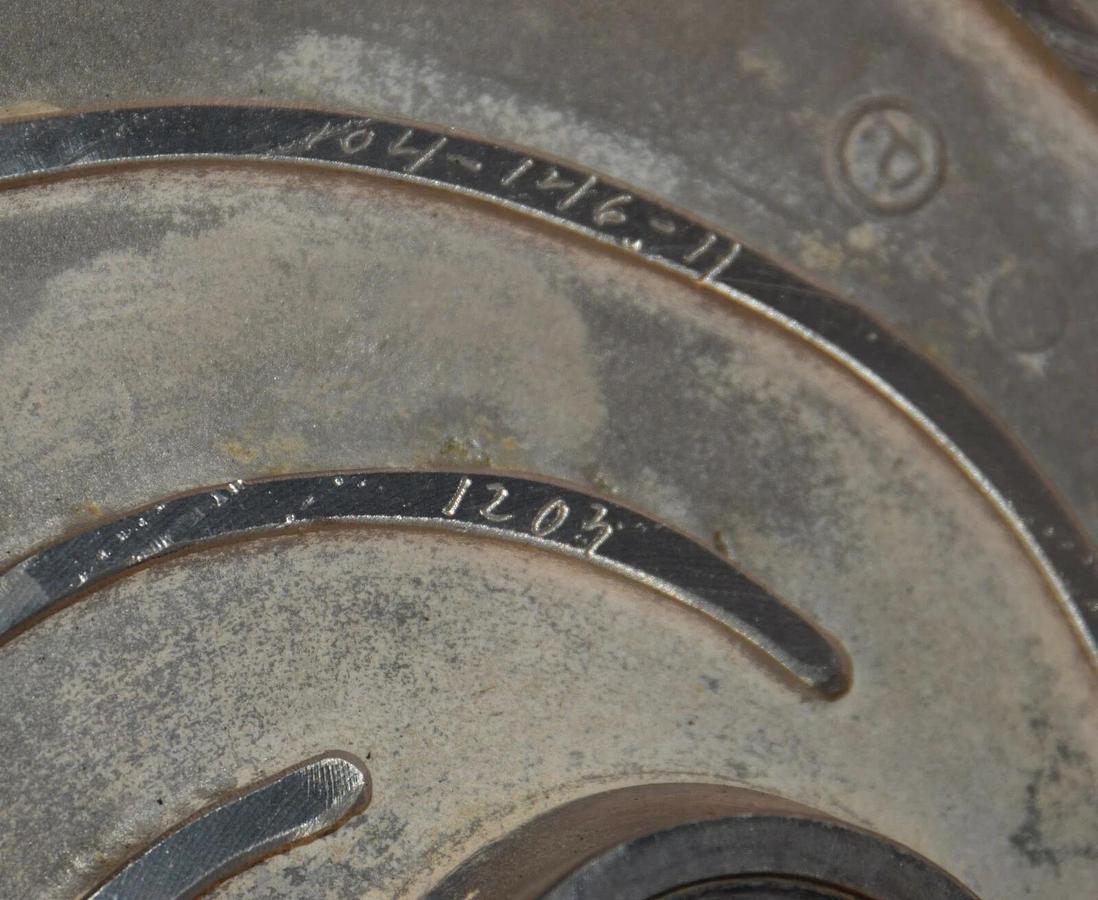 Goulds 11" impeller 6 Vane pump 316SS KSY 54612 104-1416-11-1203 3196LTX 4x6-13