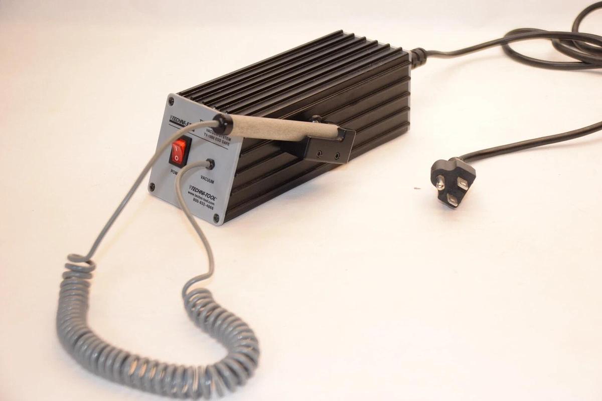 Used Techni-Tool TECHNI-STAT Tweezer-Vac TV-1000 ESD Safe 110V Vacuum System