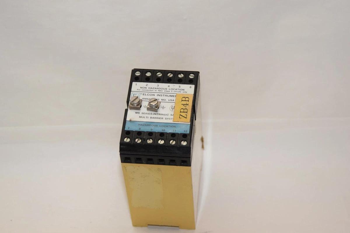 Used ELCON INSTRUMENTS INC MB4/4/18+18* Intrinsic Safety Barrier