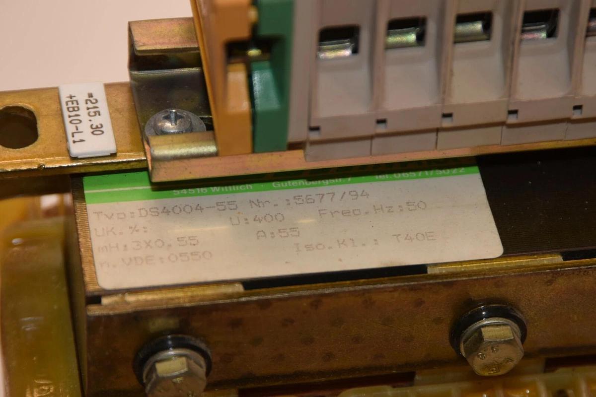 Used EMB WITTLICH 54516 DS4004-55 5677/94 50Hz 400U Transformer