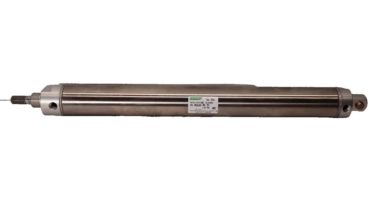 (NEW) SPEEDAIRE 5TGV1 1-1/2" Bore 250psi 1.70MPa 12" Stroke Pneumatic Cylinder
