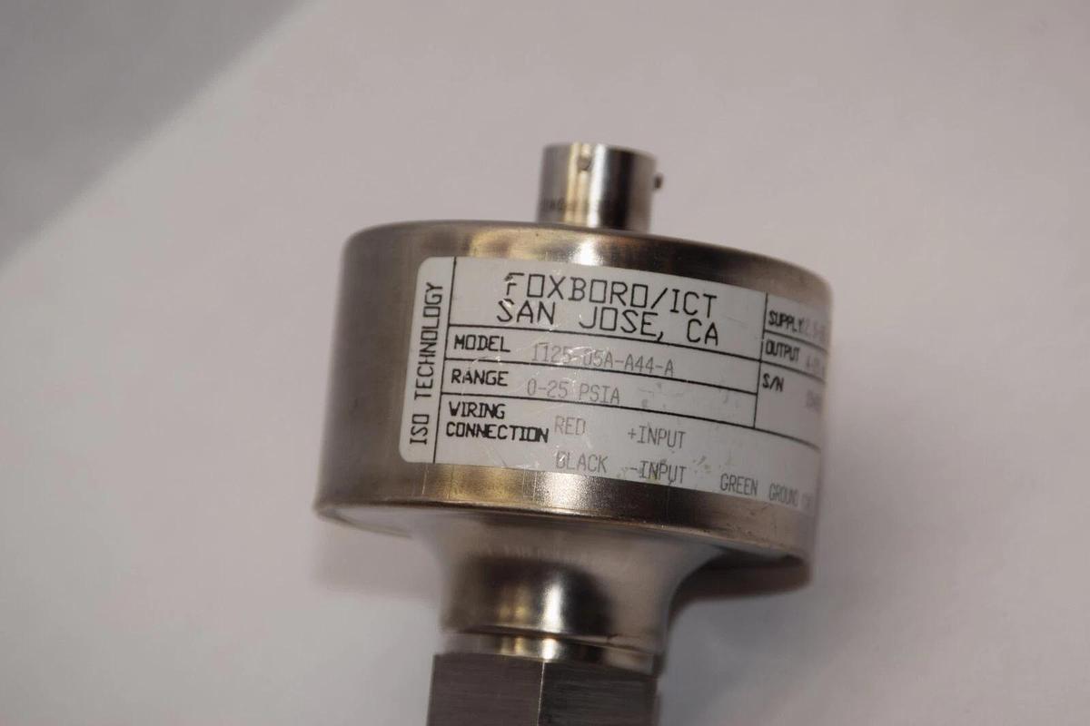 (NEW) FOXBORO 1125-05A-A44-A 0-25psia Transducer