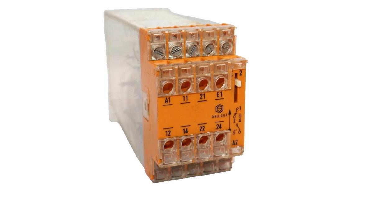 Used Schleicher SSP 72 , SSP72 110V 60Hz Safety Relay