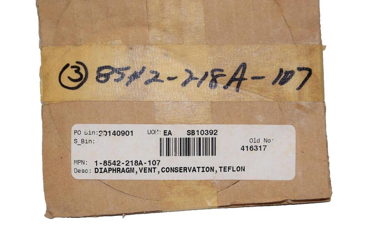 1-8542-218A-107 4.5" Diaphragm , vent , Conservation , Teflon  (New - Lot of 3)