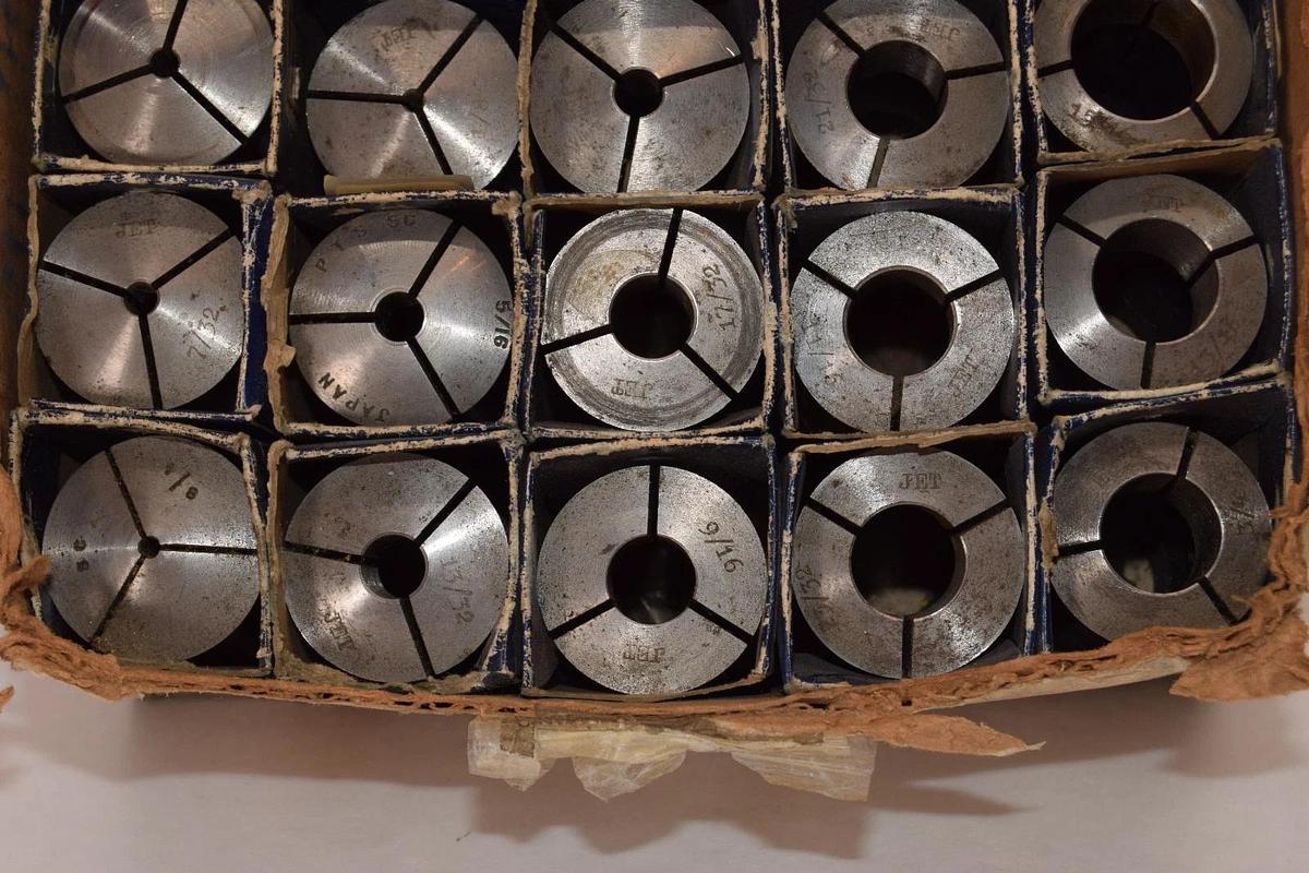 Used (Lot 25) JET 5C Collet Assorted Sizes 3/16, 1/2, 17/32, 3/4, 5/16, 13/16