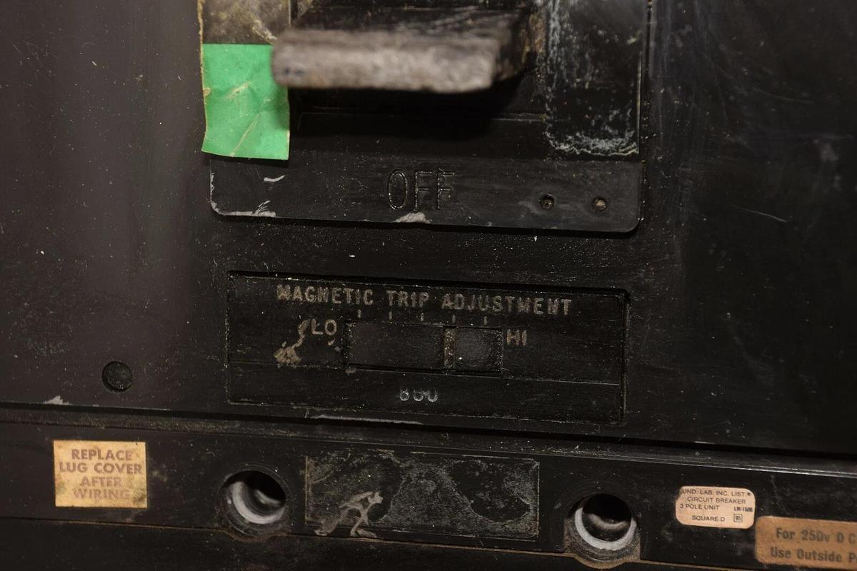 Used Square D MAF36800 Circuit Breaker 800A 600 VAC  800 Amp