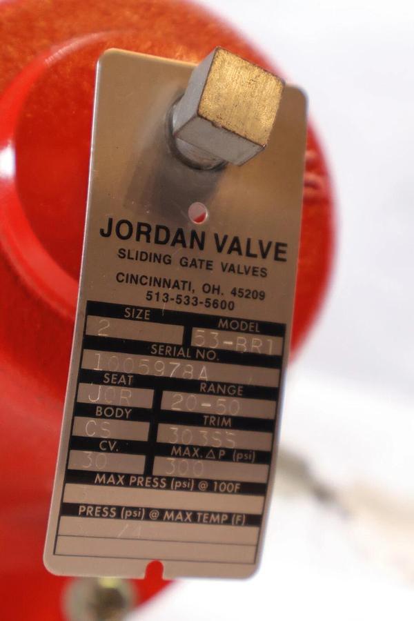 (NEW) JORDAN VALVE 53-BR1 , MK-53-BR1 Size 2 300psi Control Valve W/Regulator