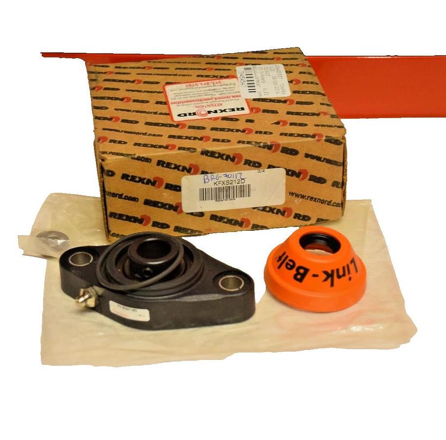 Rexnord Link-Belt Flange Bearing Unit KFXS212D 3/4" Polyamide 2-Bolt Flang (NEW)