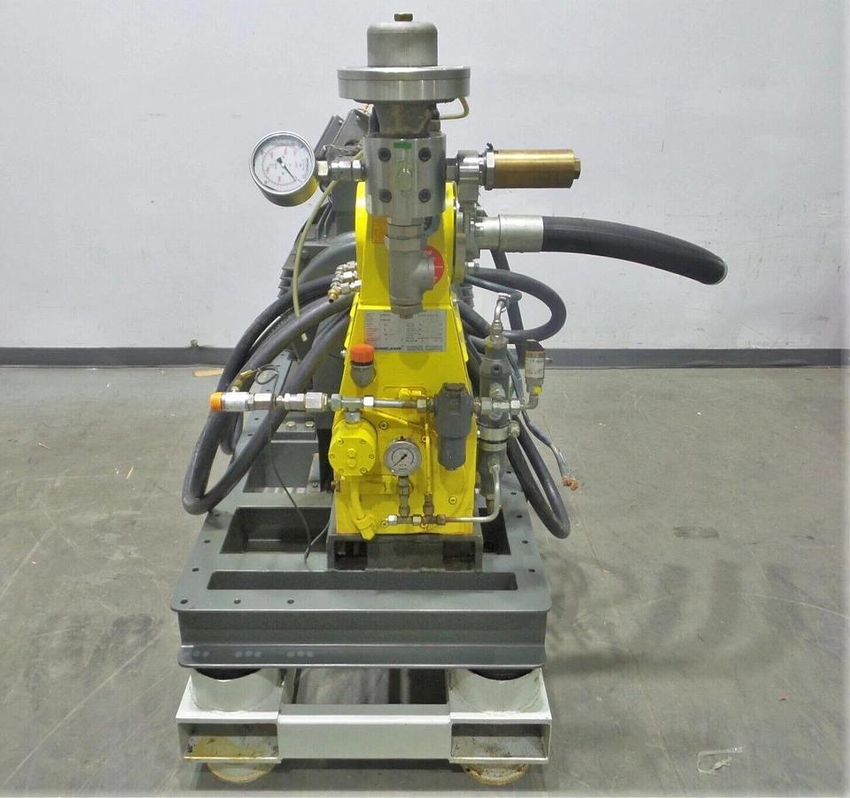 Used Hammelmann High Pressure Pump Unit 85.00072.2291 58kW Motor Hydro jet