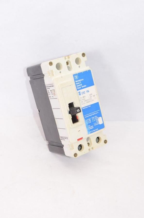 (NEW) WESTINGHOUSE EHD2015Z01 15A Amp 2 Pole Series C Circuit Breaker