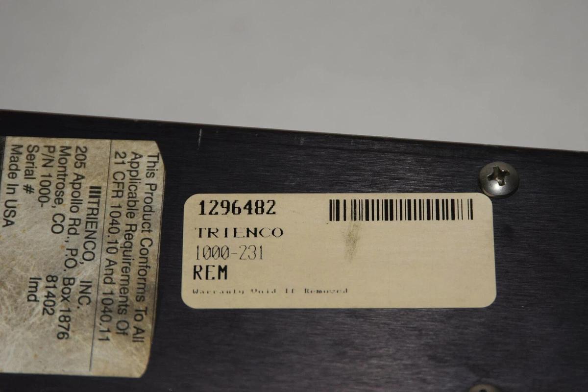 Used TRIENCO MEASUREMENT LASER 1000231 Scanning scanner  HEAD 1000-231 1000-231E
