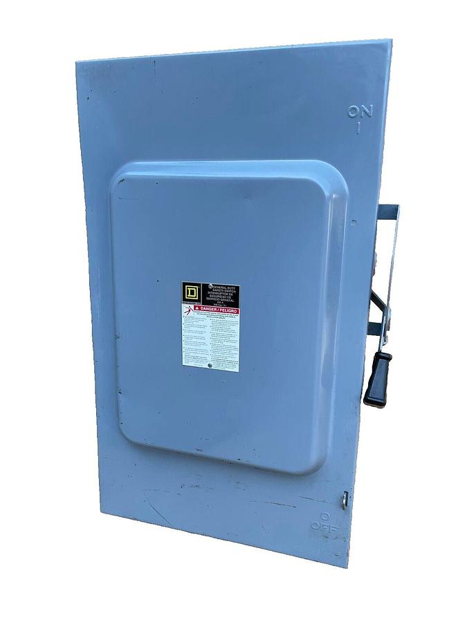 Used Square D General Duty Safety Switch D324N F01 200amp 200 A 200A 240v Fused