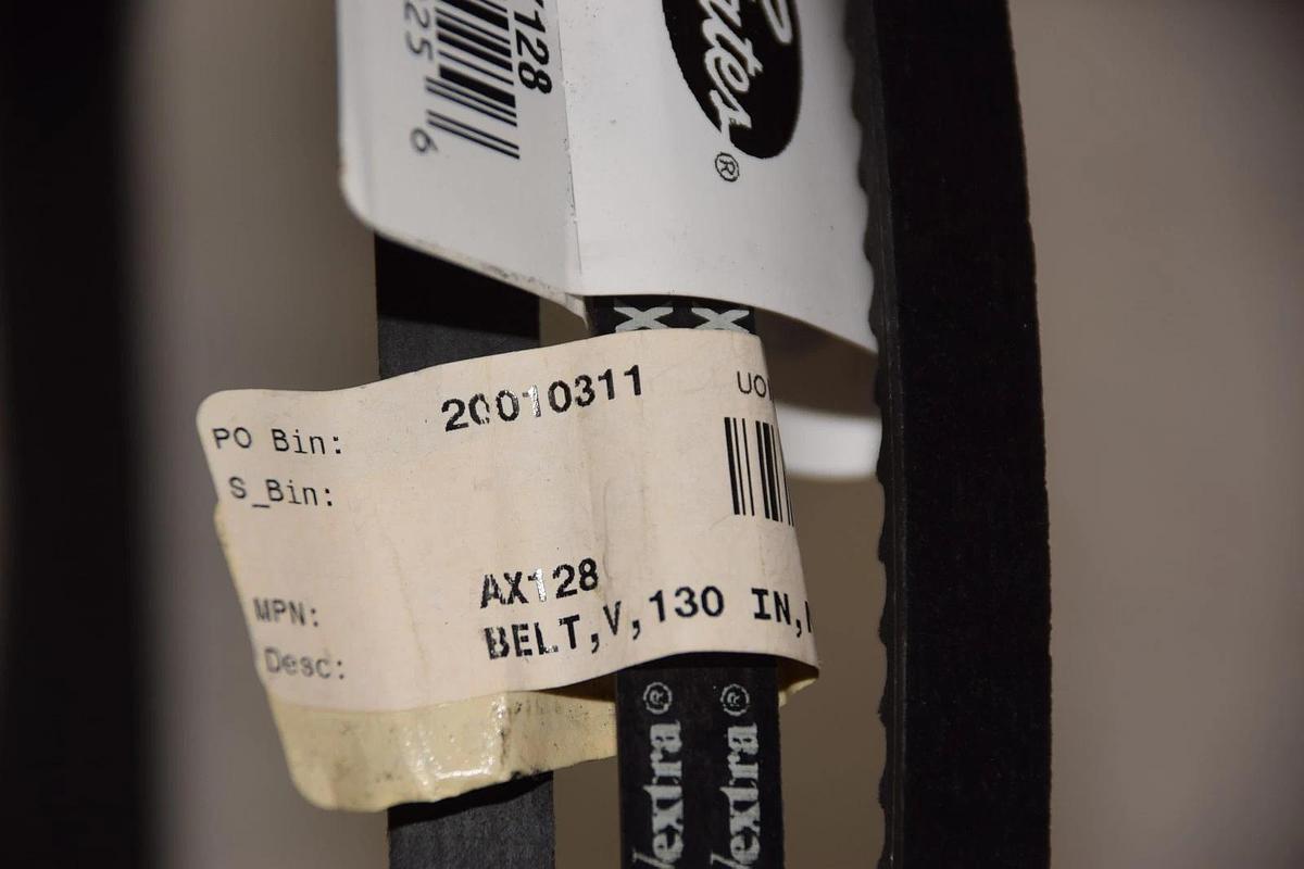 GATES Cogged V-Belt Belt AX128 9012-2128 130" OUTSIDE LENGTH 5/16" 1/2" NEW