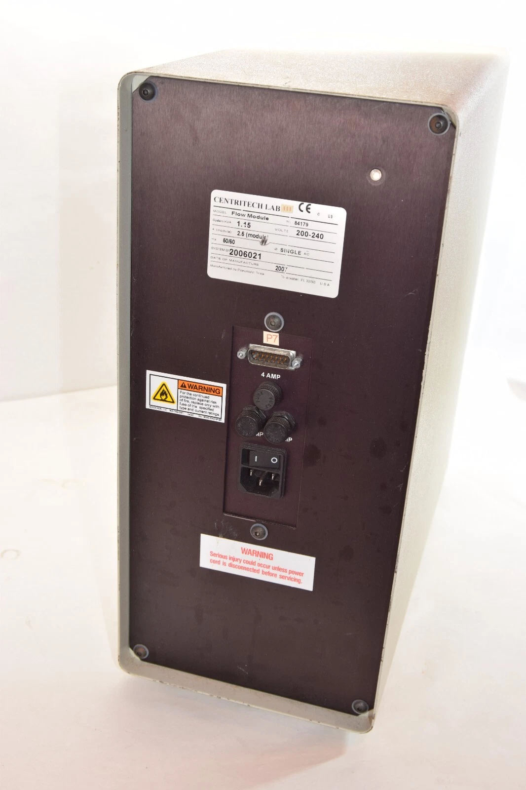 Used Carr Centritech Lab III Flow Module 84179, 200-240 VAC,