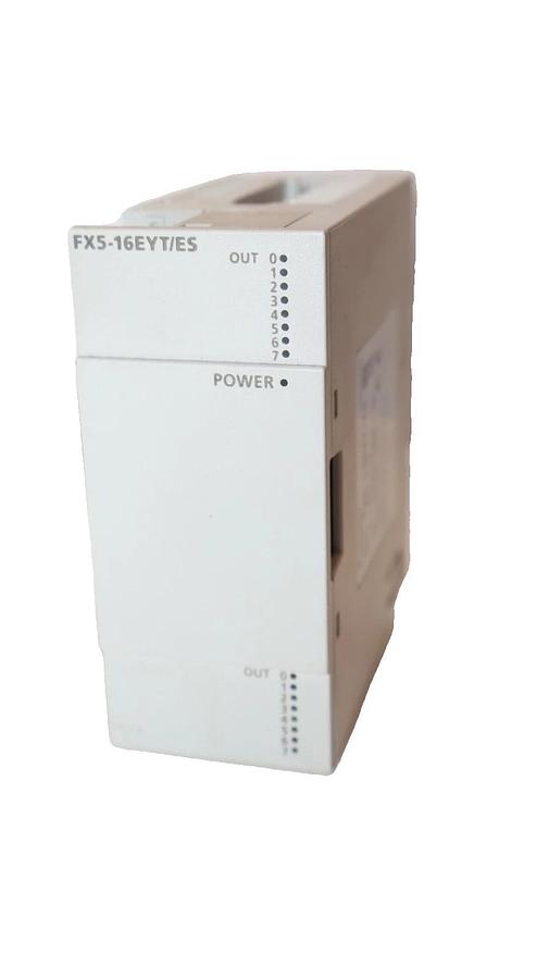 Used MITSUBISHI ELECTRIC FX5-16EYT/ES , FX516EYTES 5-30Vdc 0.5A Prog. Controller