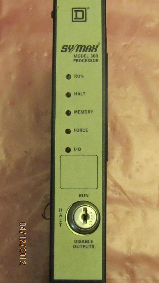 Used SQUARE D SY/MAX MODEL 300 PROCESSOR 8020 SCP-323 8020SCP323 1.5A 1.5 A AMPS