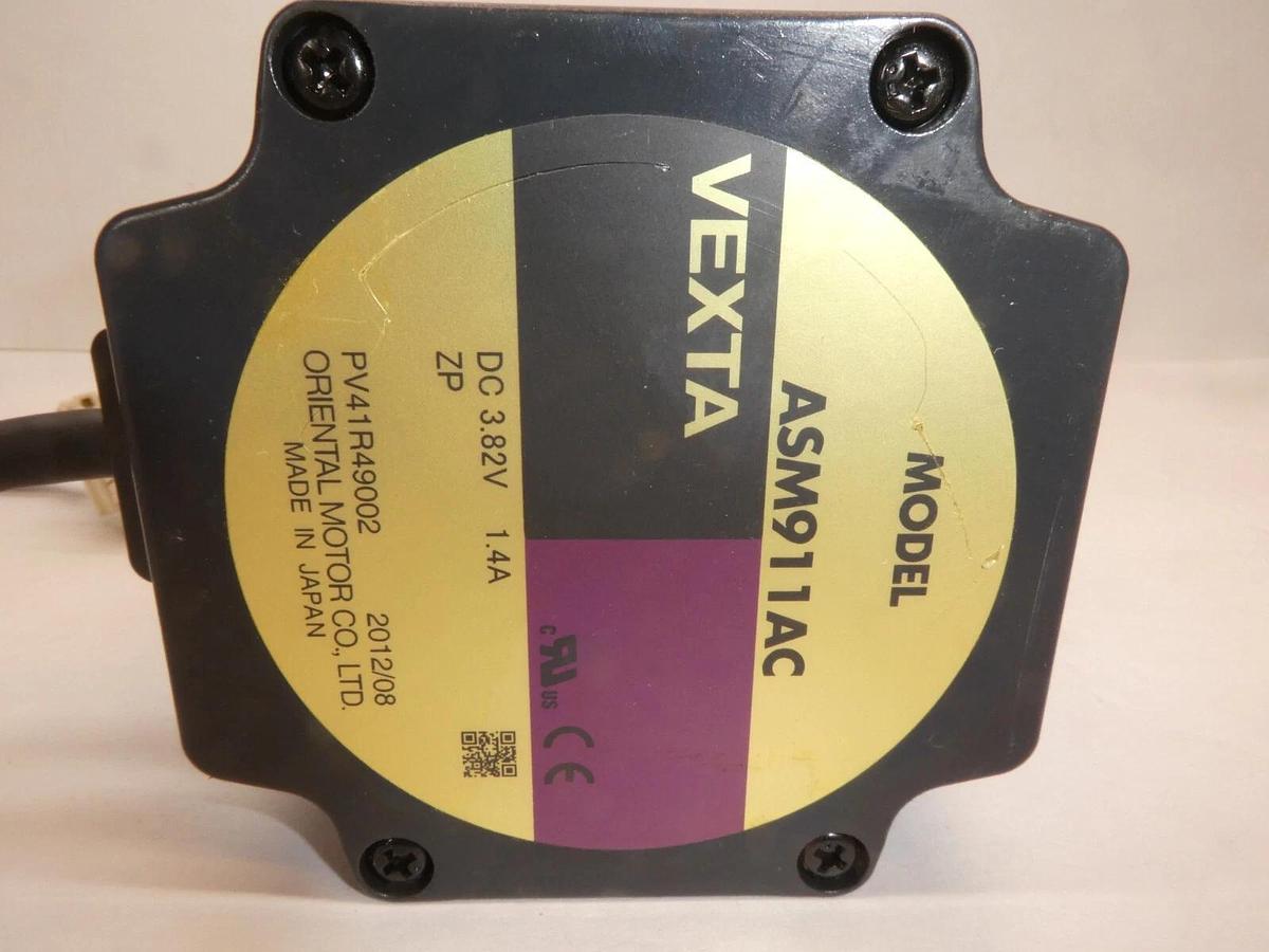 Used Oriental Motor Vexta Servo Motor ASM911AC 3.82vdc 1.4a PV41R49002