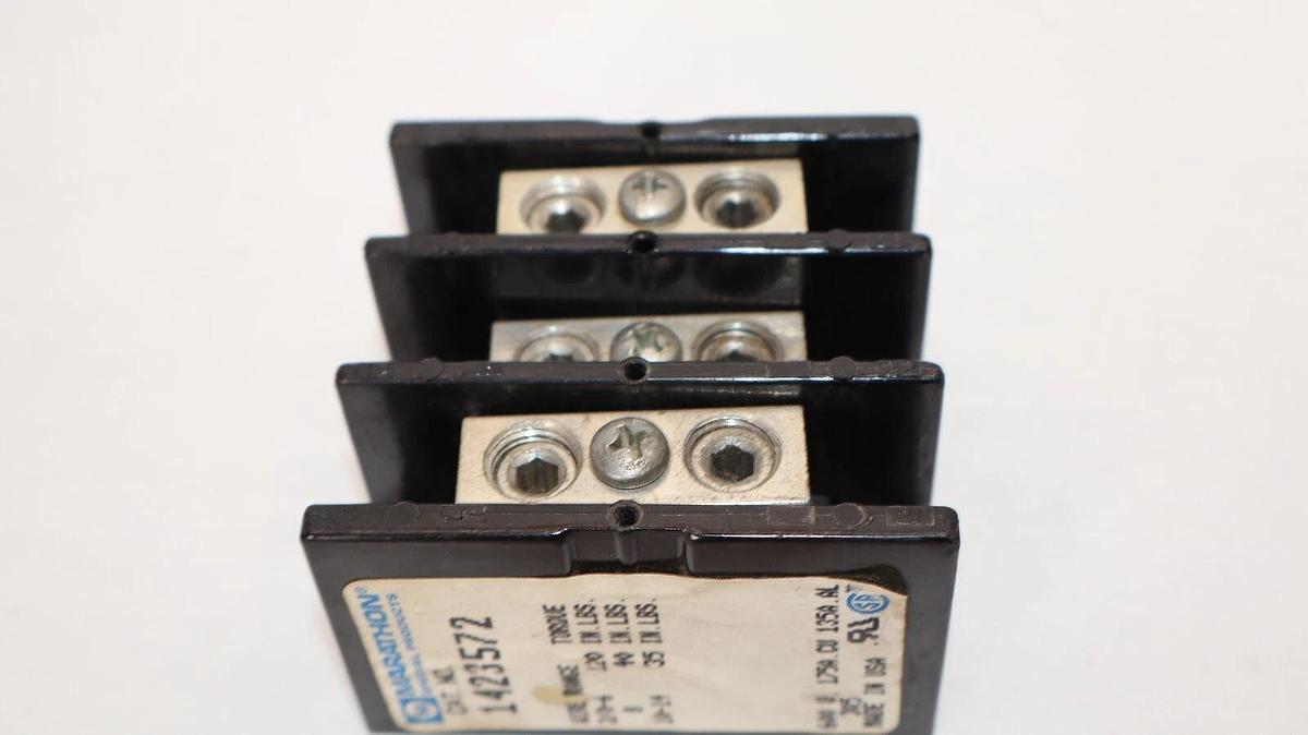 Used MARATHON 1423572 600V 175A 3P Terminal Block