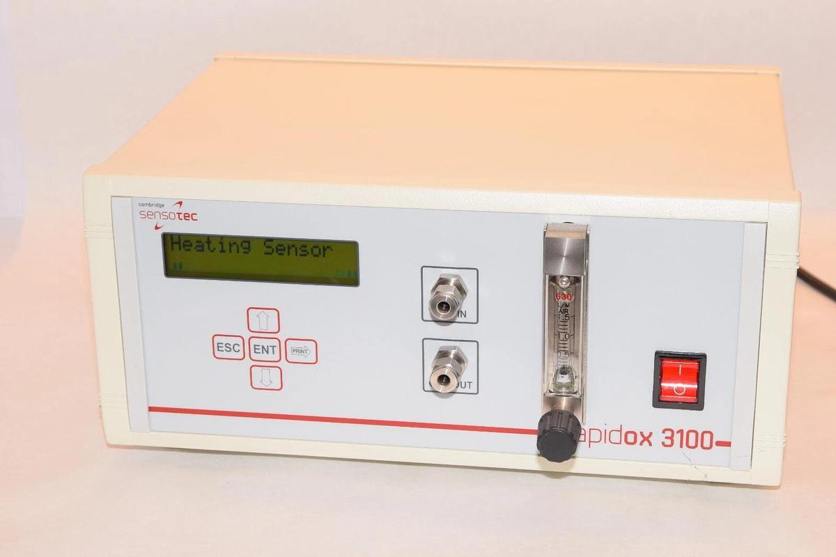 Used CAMBRIDGE RAPIDOX-3100 / RAPIDOX3100 Gas Analyzer Bench Top 90-260vac 50/60Hz