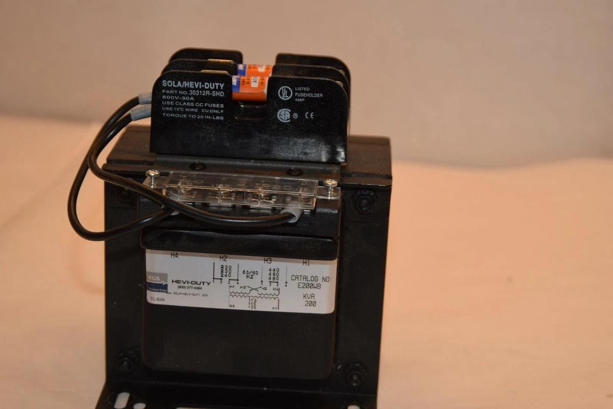 Used EGS E200WB Hevi-Duty .200kva Transformer