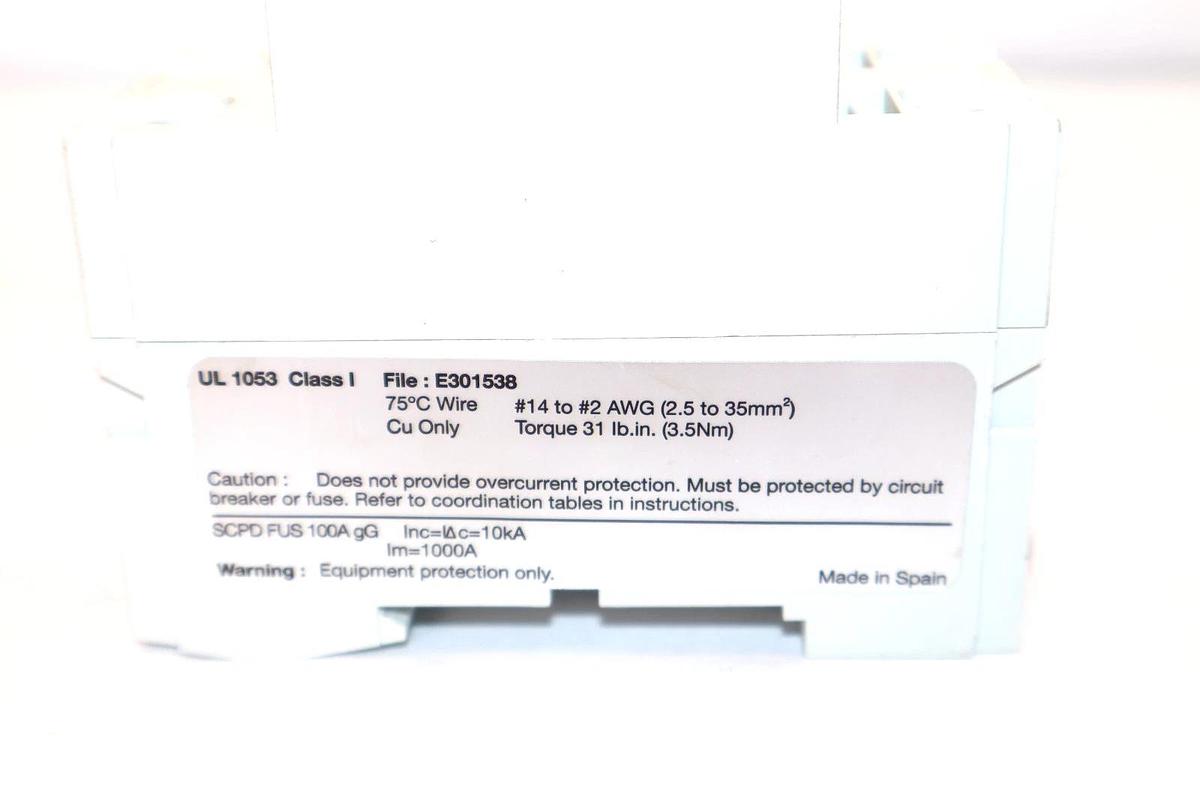 Used Schneider Electric M9R81240 40A Amp 120-240V 2 Pole Ground Fault Protector