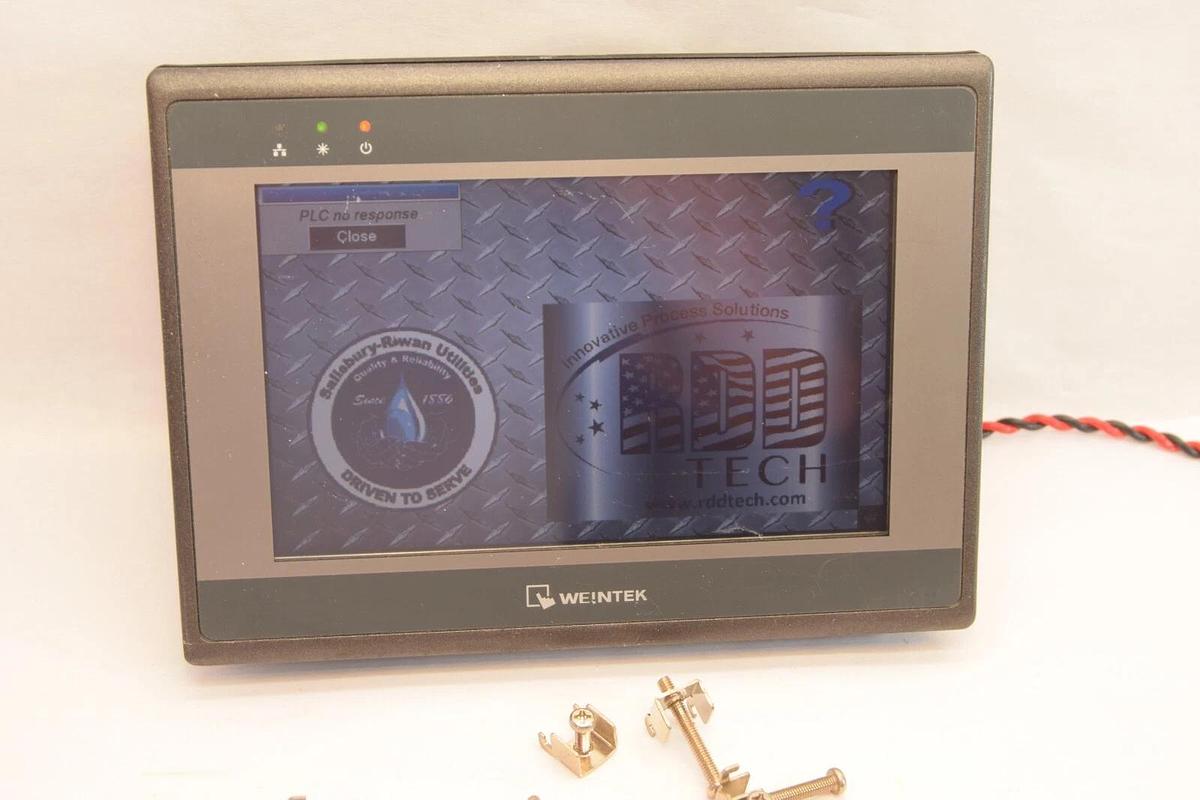 Used WEINTEK EMT3070A 24Vdc PM554-ETH-R Processor Graphic Hmi Panel