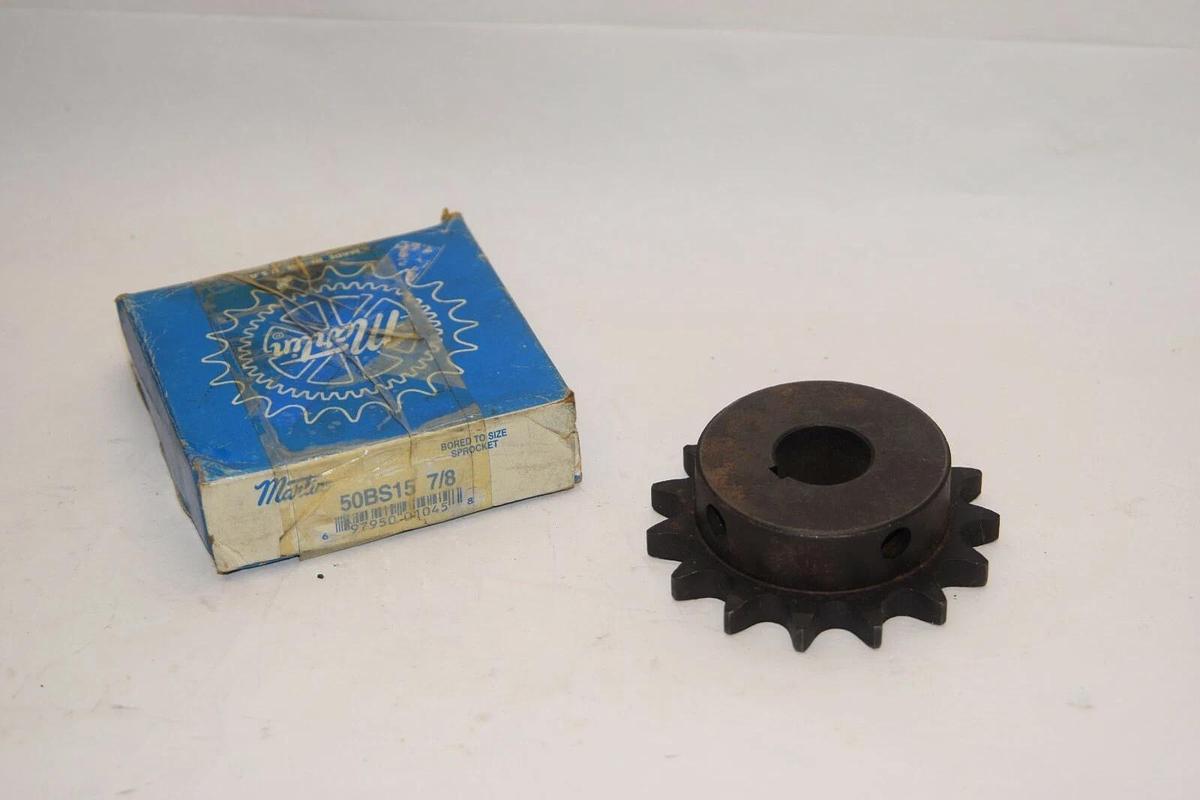 (NEW) MARTIN 50BS15 7/8 15 Teeth 7/8" Bore Sprocket