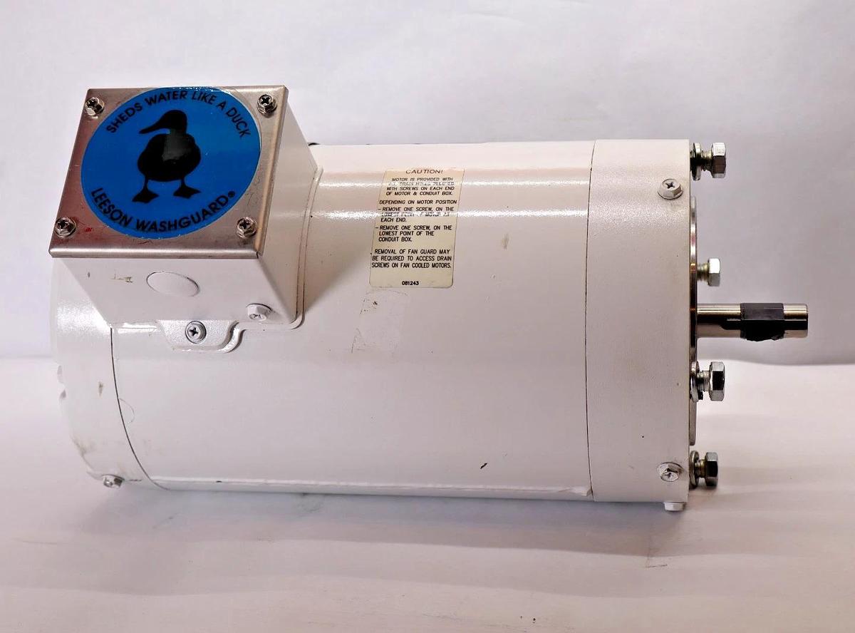 Leeson Washguard Motor C6T17VC3J 113021.00 3ph 1.5hp 208/230/460v NEW-TAKEOUT