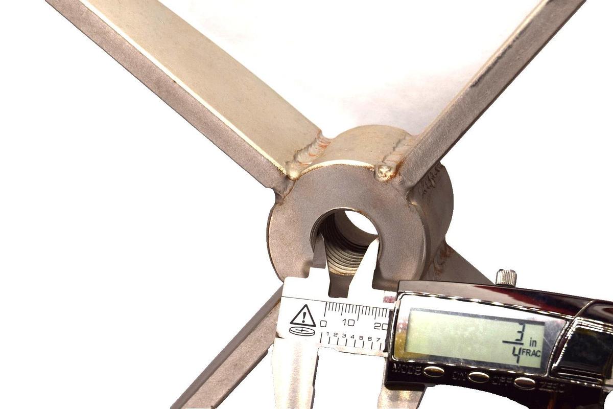 Tank Mixer Blade Attachment Stainless Steel SS 20-1/2" 1" Bore 3/4" Thread NEW