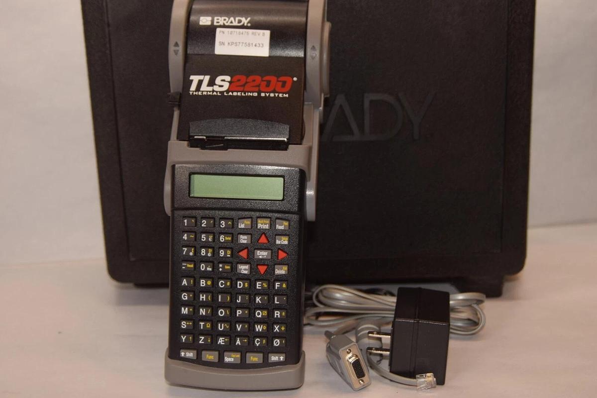 Used BRADY HandiMark TLS2200 10718475 Thermal Labeling System Label Printer