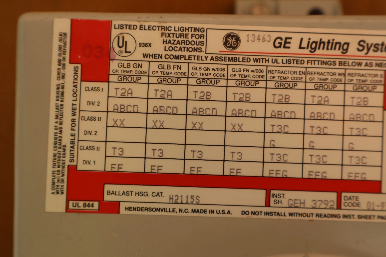 GE General Electric Filtrgard Ballast ASM H2115S 150W 120v (New)