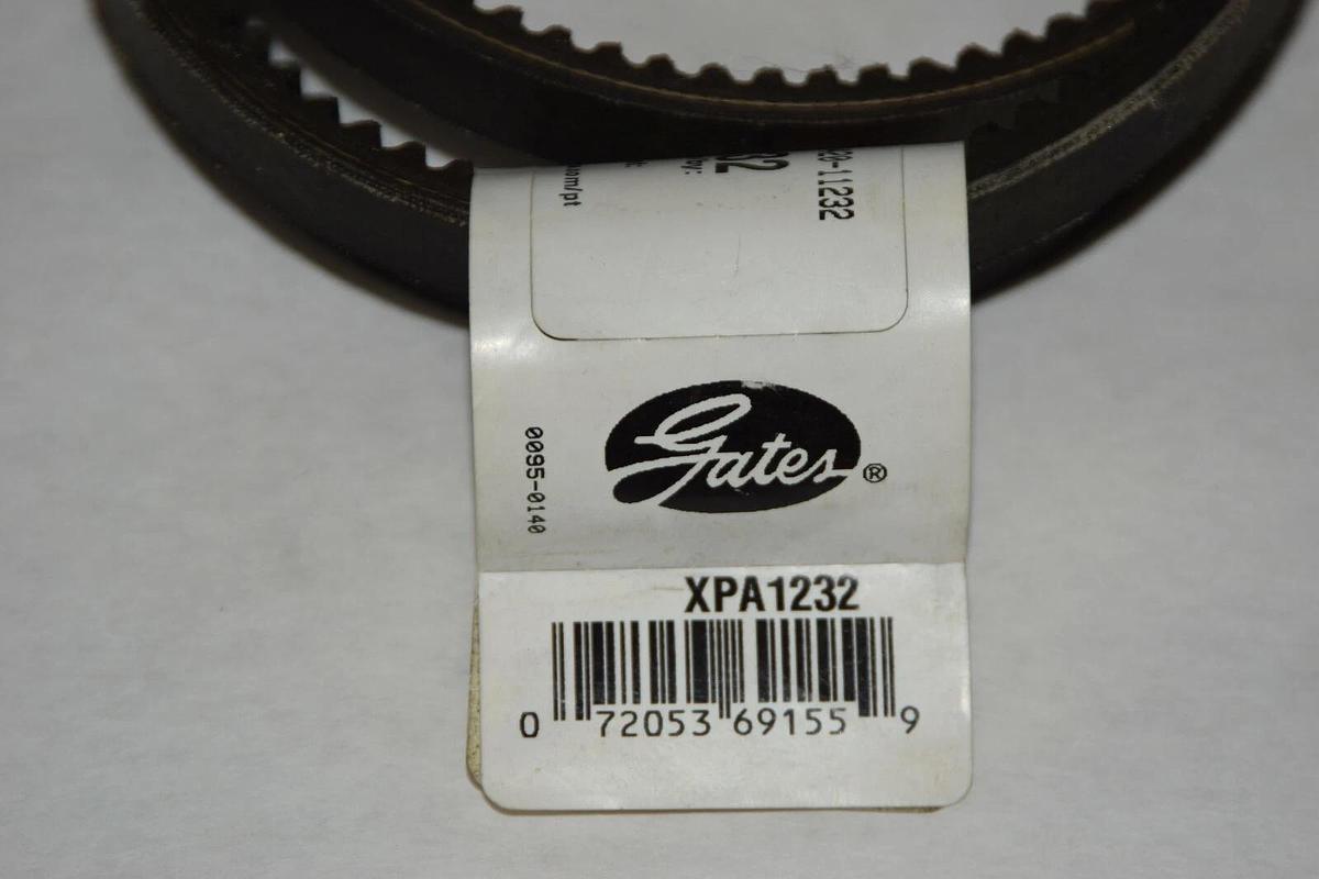 (New) Gates XPA1232 Metric Power Cogged V-Belt XPA-1232 XPA 1232 Vbelt V Belt
